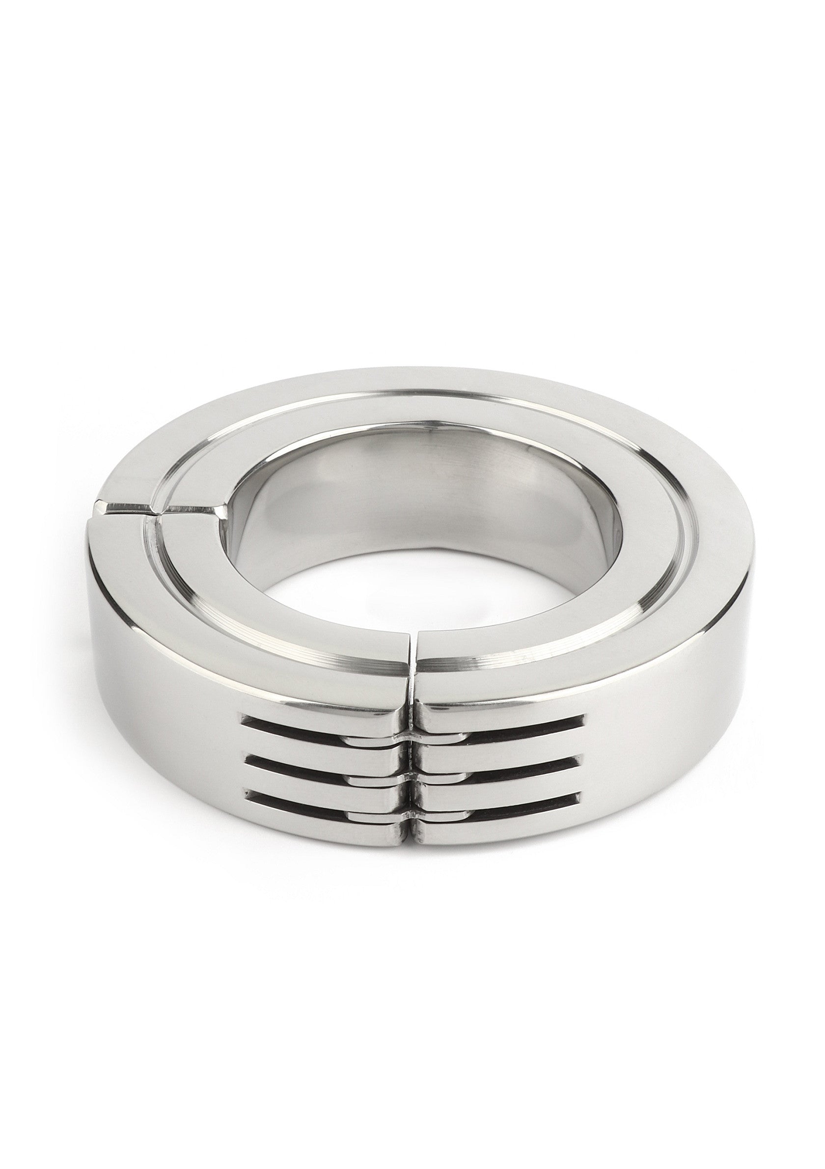 Performance masculine Mr. Steel Hinged Magnetic Cockring 40mm