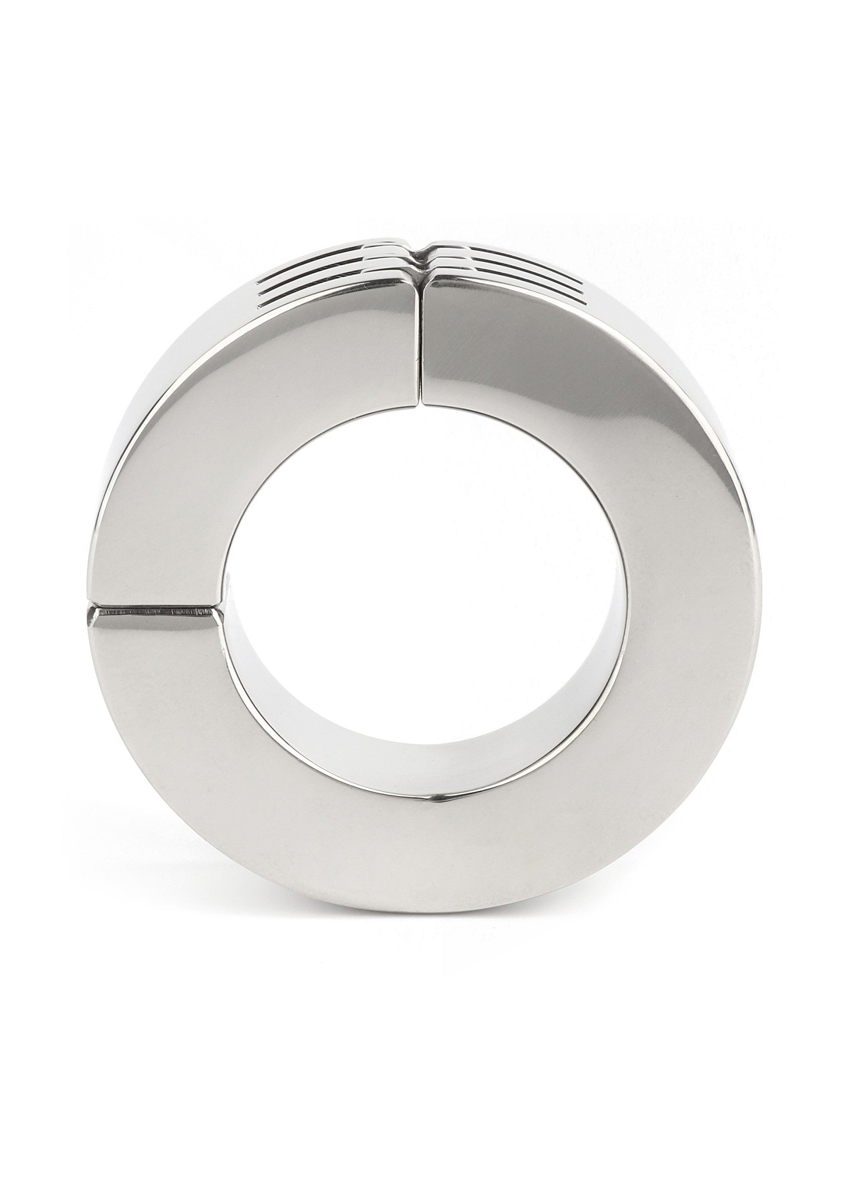 Performance masculine Mr. Steel Hinged Magnetic Cockring 40mm