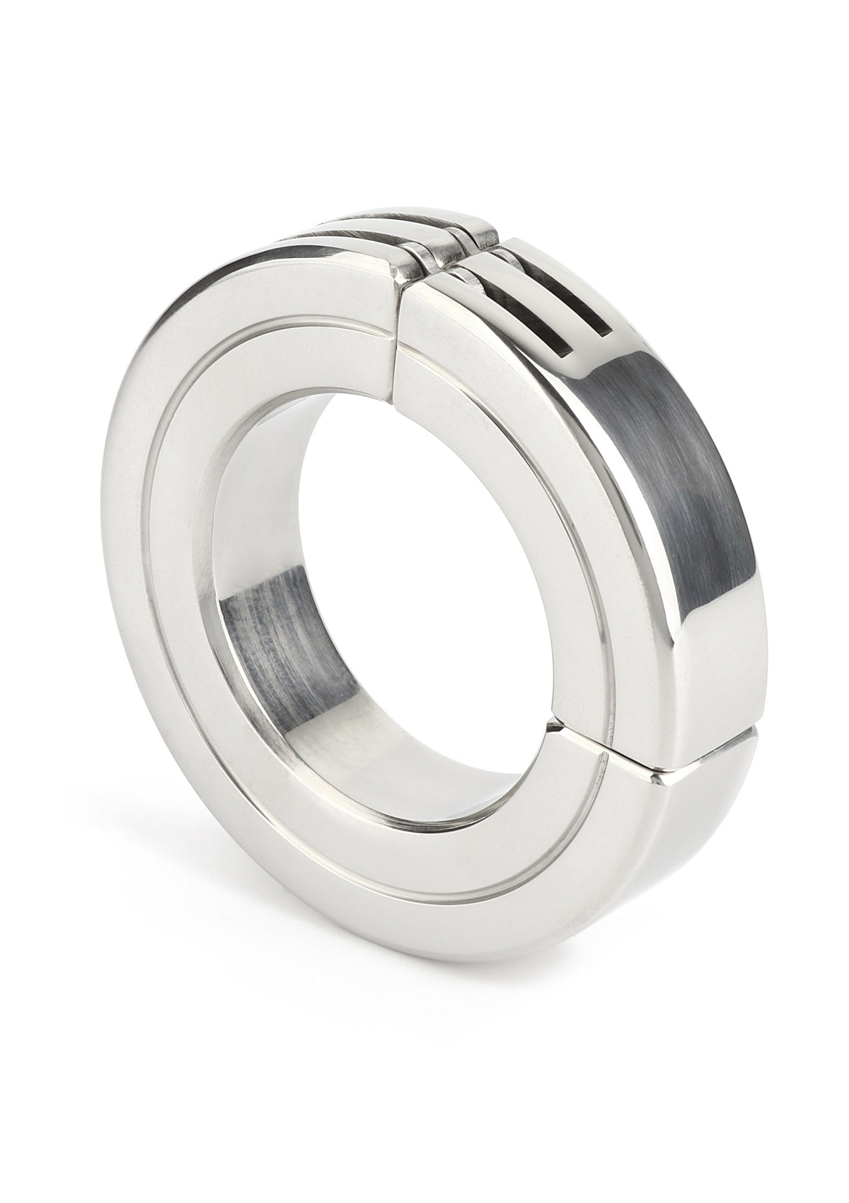 Performance masculine Mr. Steel Hinged Magnetic Cockring 45mm
