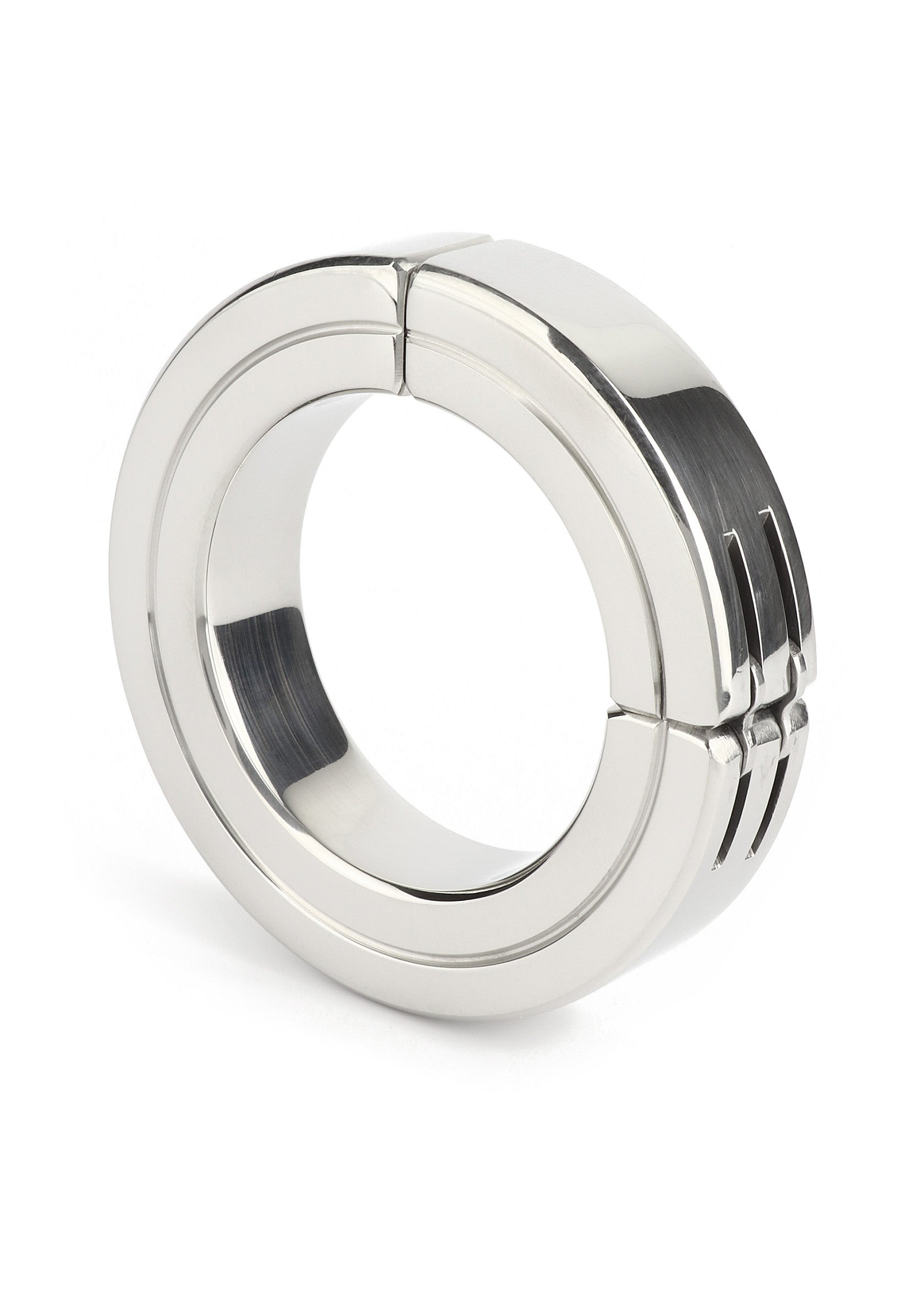 Performance masculine Mr. Steel Hinged Magnetic Cockring 50mm