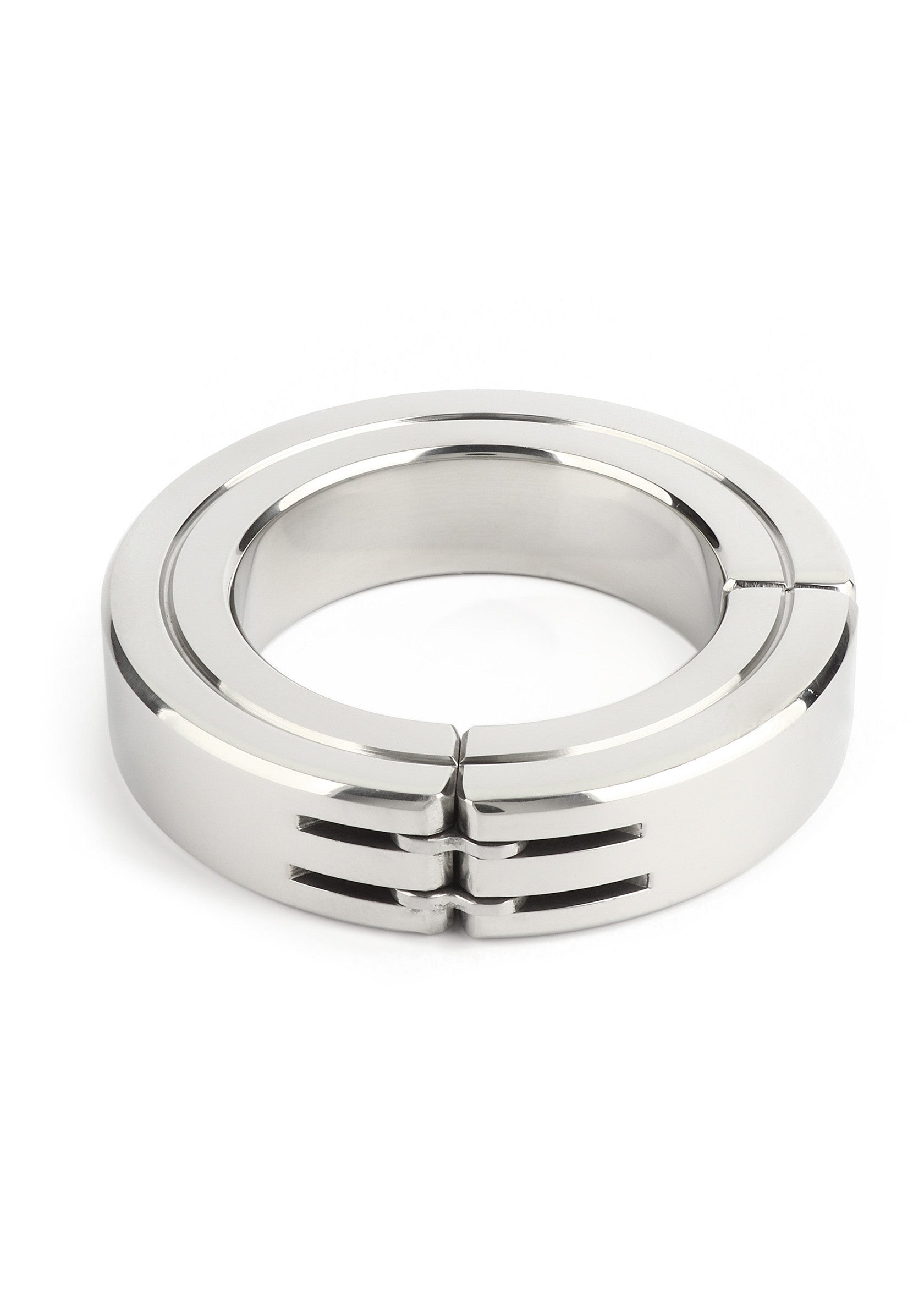 Performance masculine Mr. Steel Hinged Magnetic Cockring 50mm