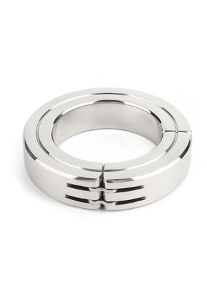 Performance masculine Mr. Steel Hinged Magnetic Cockring 50mm