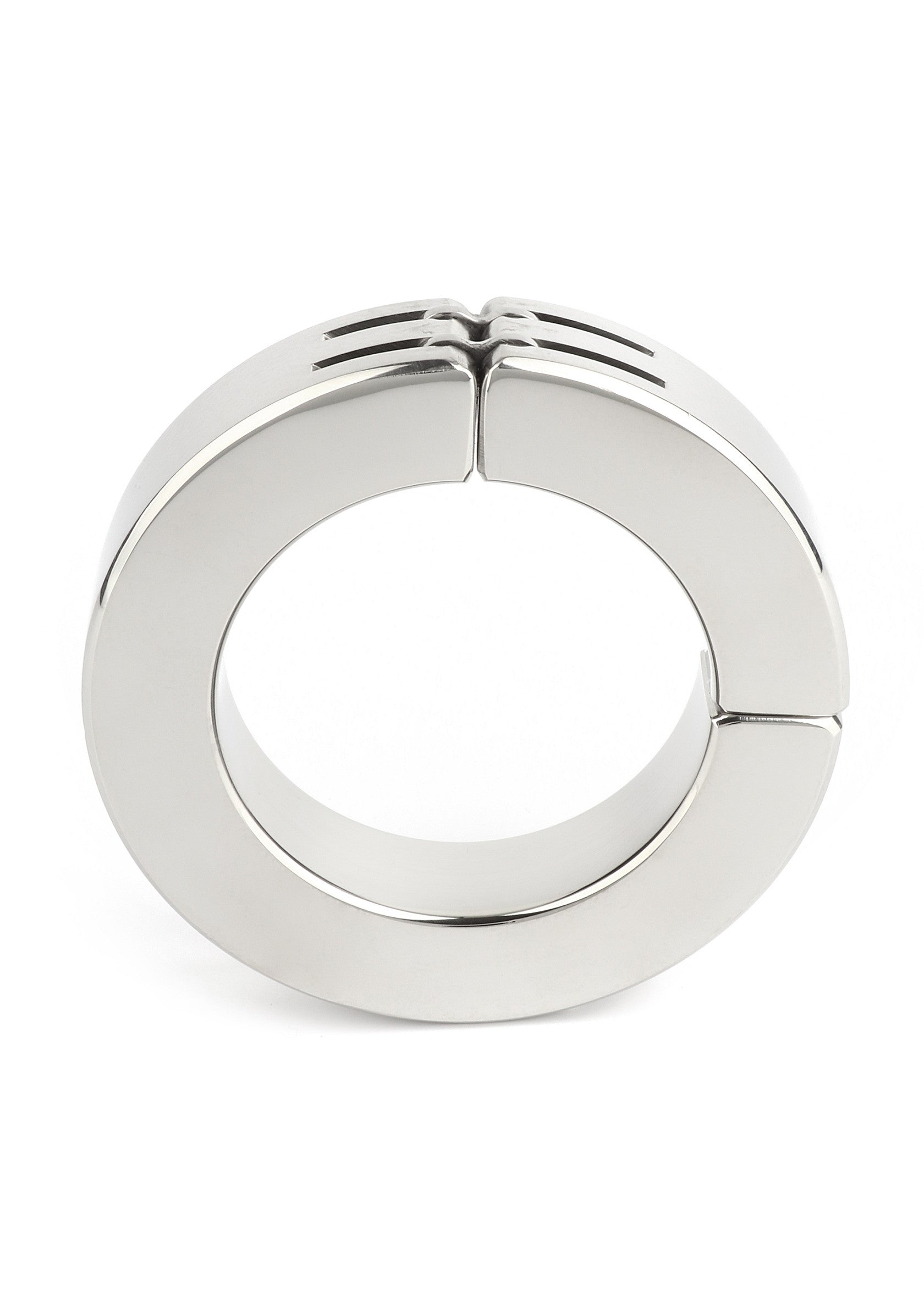 Performance masculine Mr. Steel Hinged Magnetic Cockring 50mm