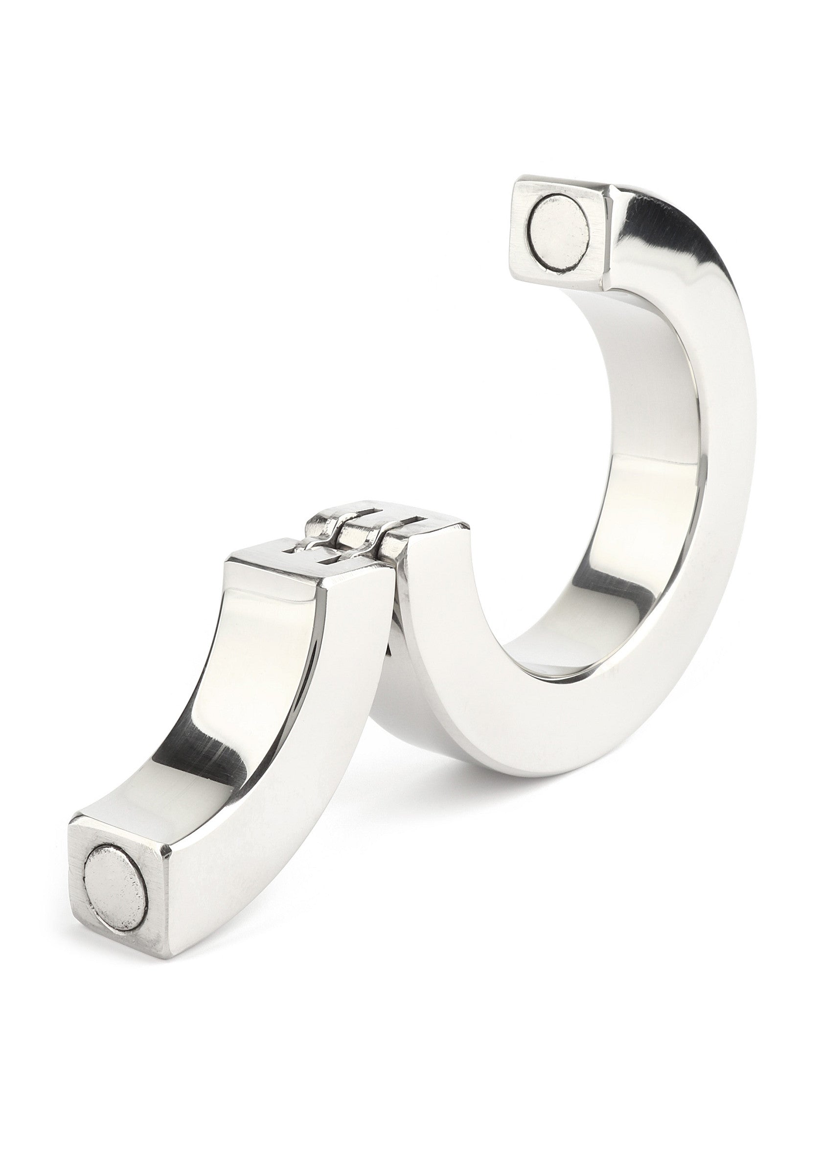 Performance masculine Mr. Steel Hinged Magnetic Cockring 50mm