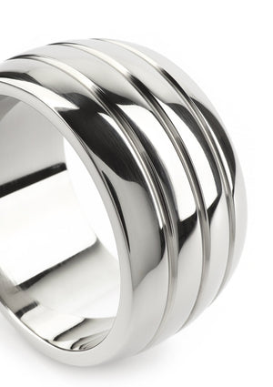 Performance masculine Mr. Steel Oval Barrel C-Ring 50mm