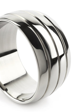 Performance masculine Mr. Steel Oval Barrel C-Ring 55mm