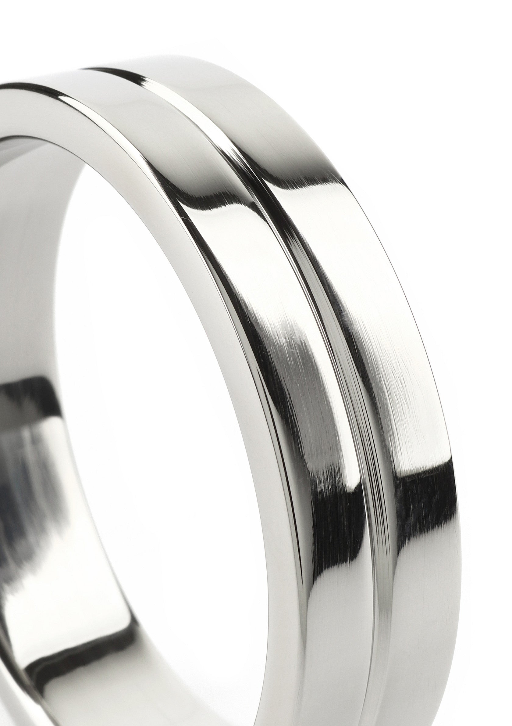 Performance masculine Mr. Steel Single Grooved C-Ring 55mm