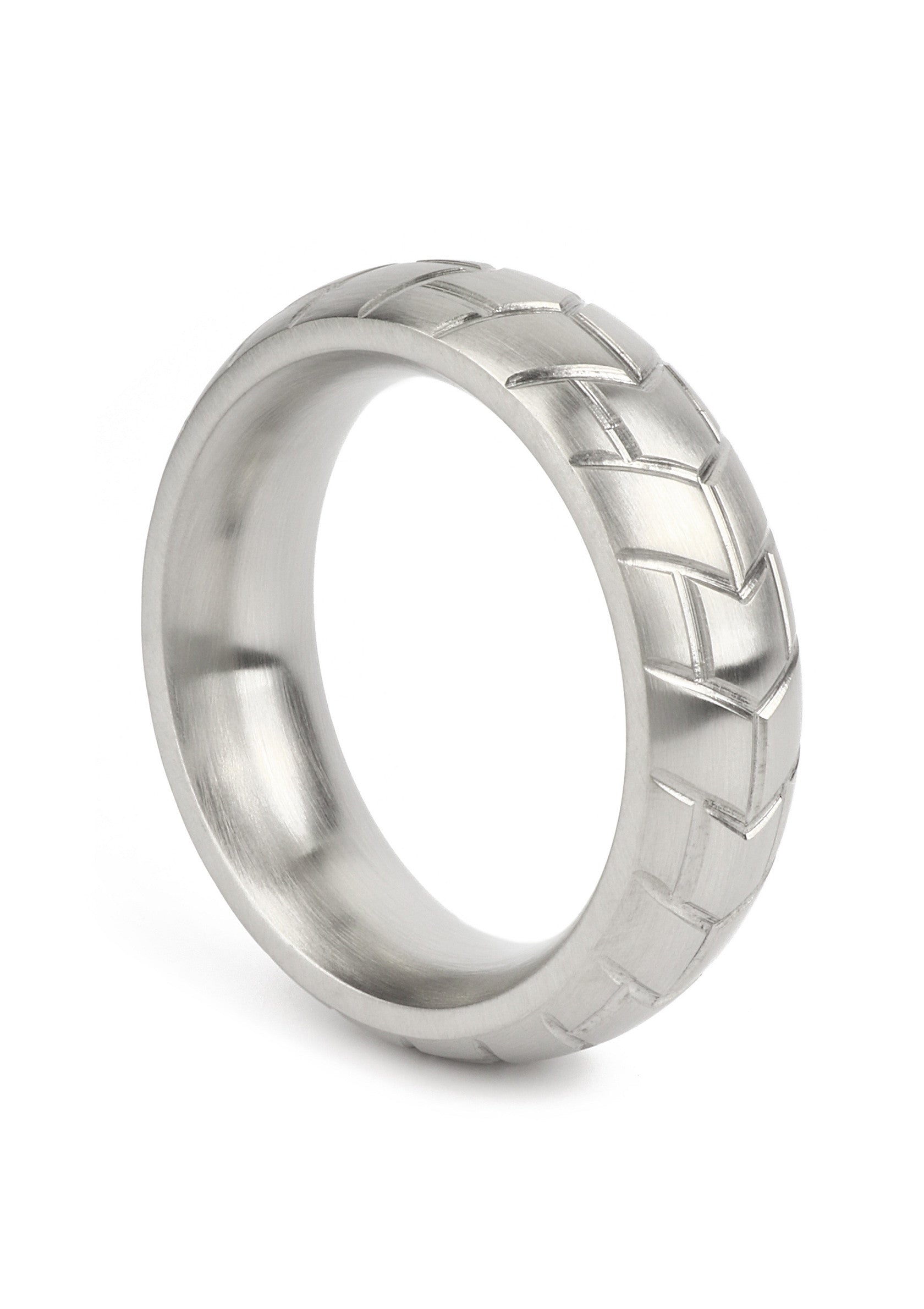 Performance masculine Mr. Steel MeGa Tire C-Ring Satin 40mm