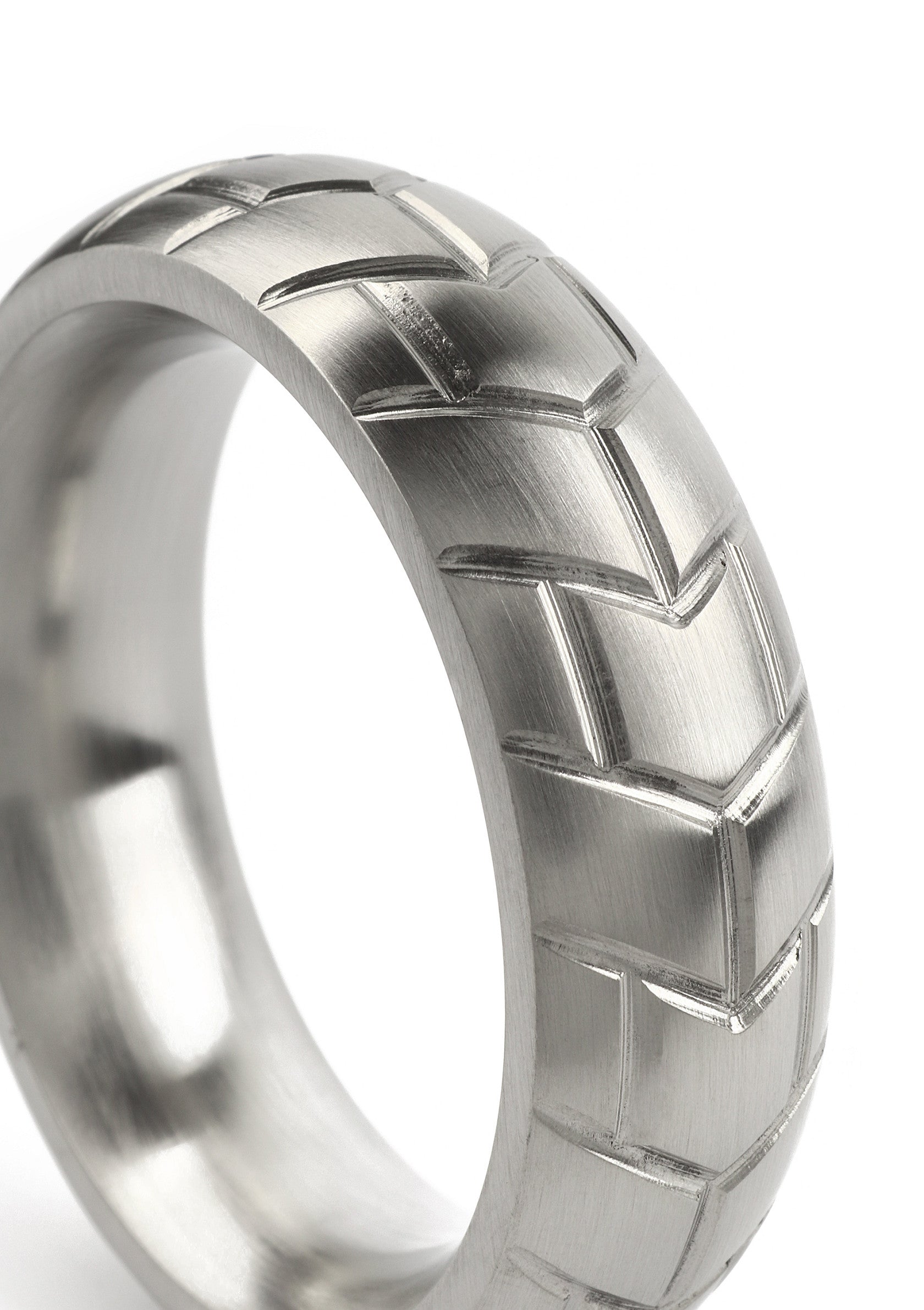 Performance masculine Mr. Steel MeGa Tire C-Ring Satin 40mm