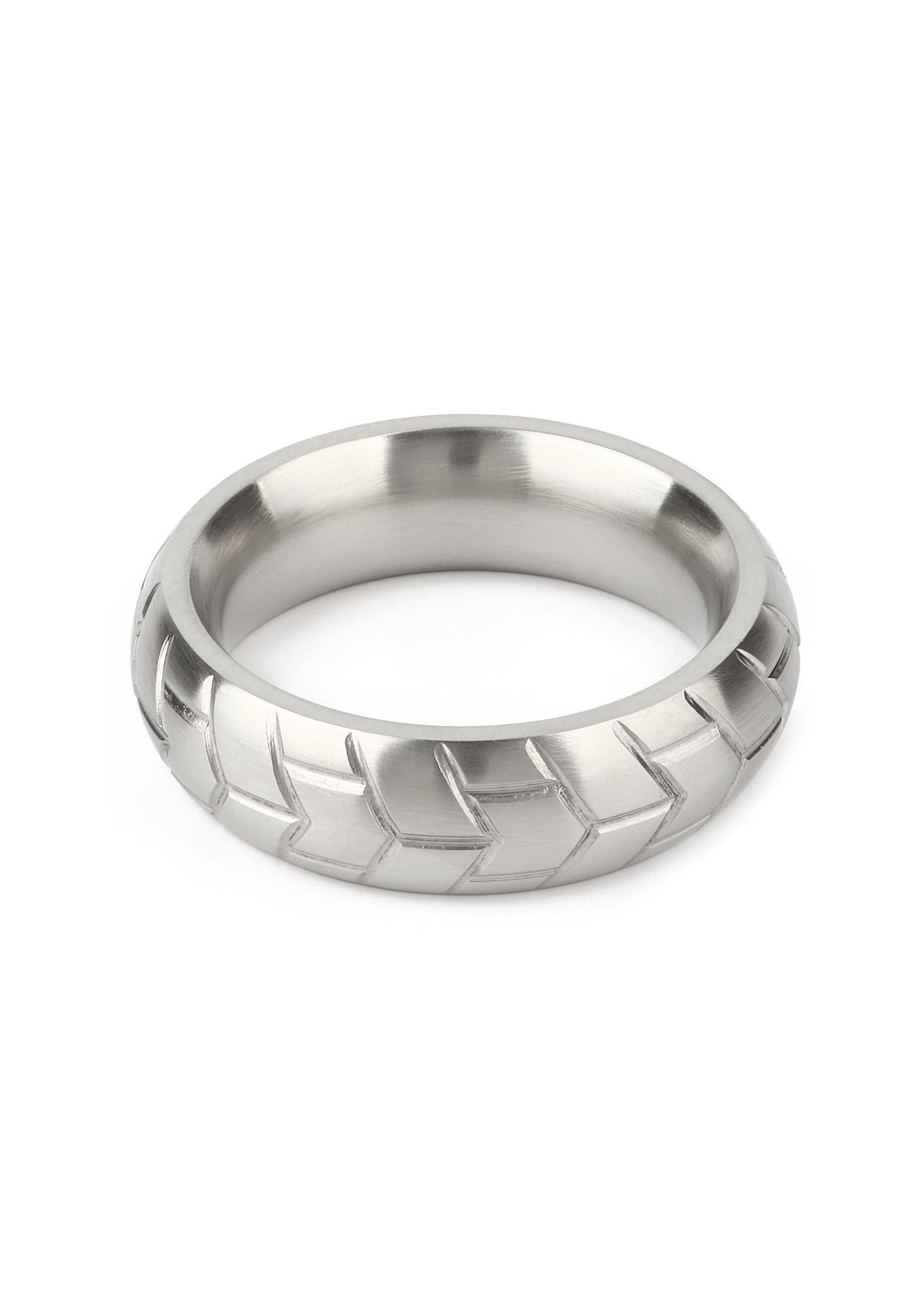Performance masculine Mr. Steel MeGa Tire C-Ring Satin 45mm
