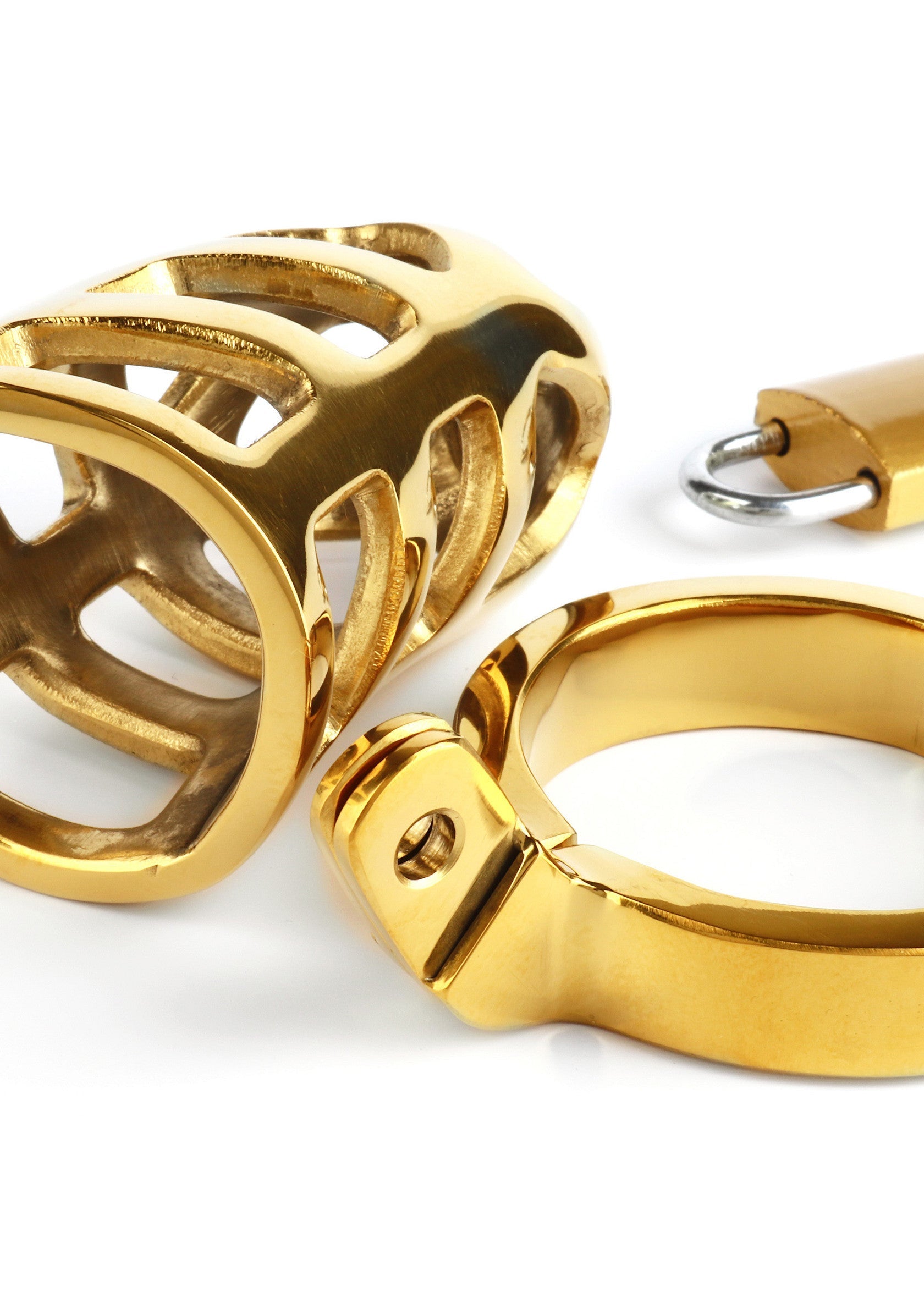 Accessoire BDSM Mr. Steel Brutal Chastity Cage Gold