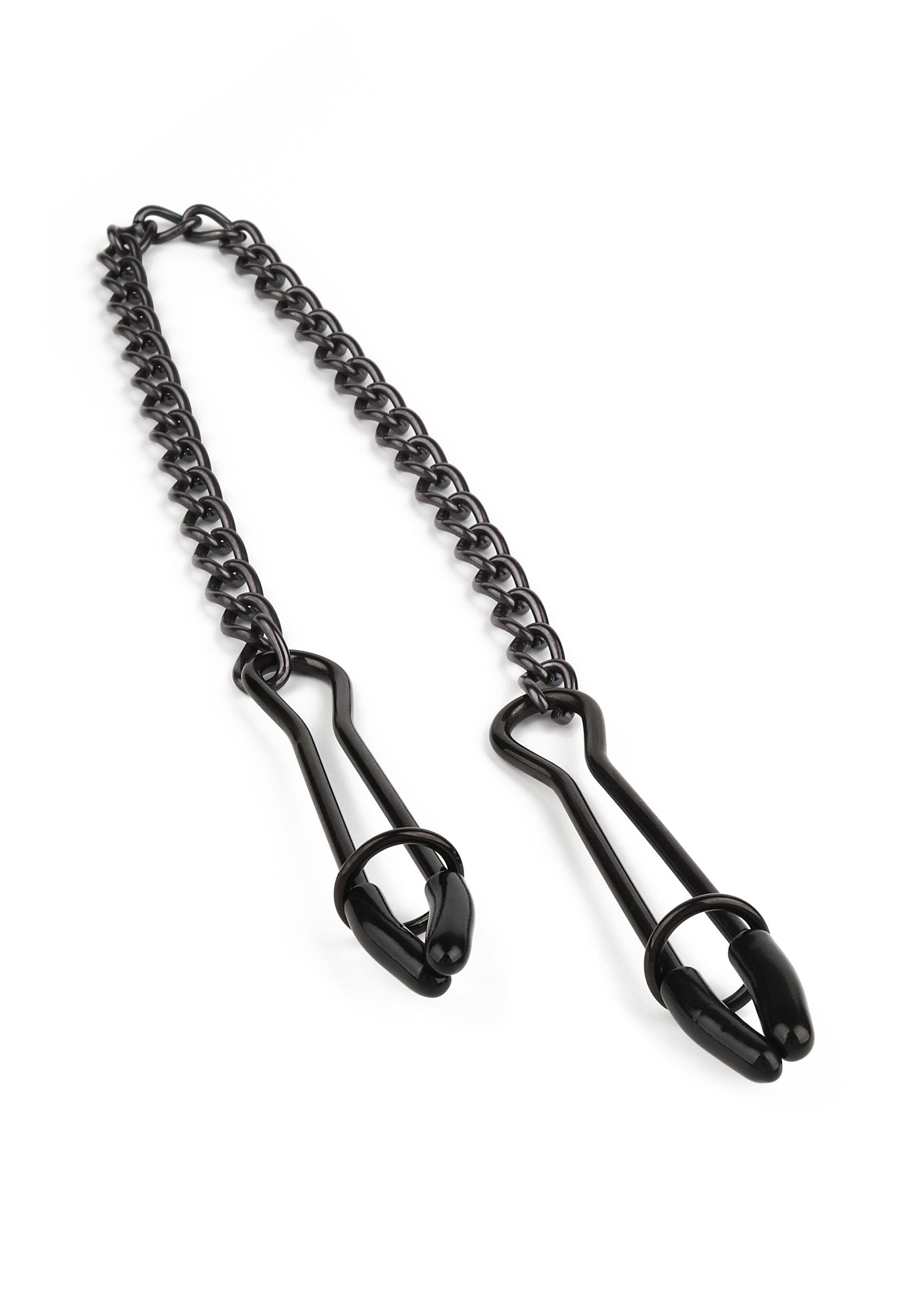 Accessoire BDSM Mr. Steel Tweezer Nipple Clamps Black