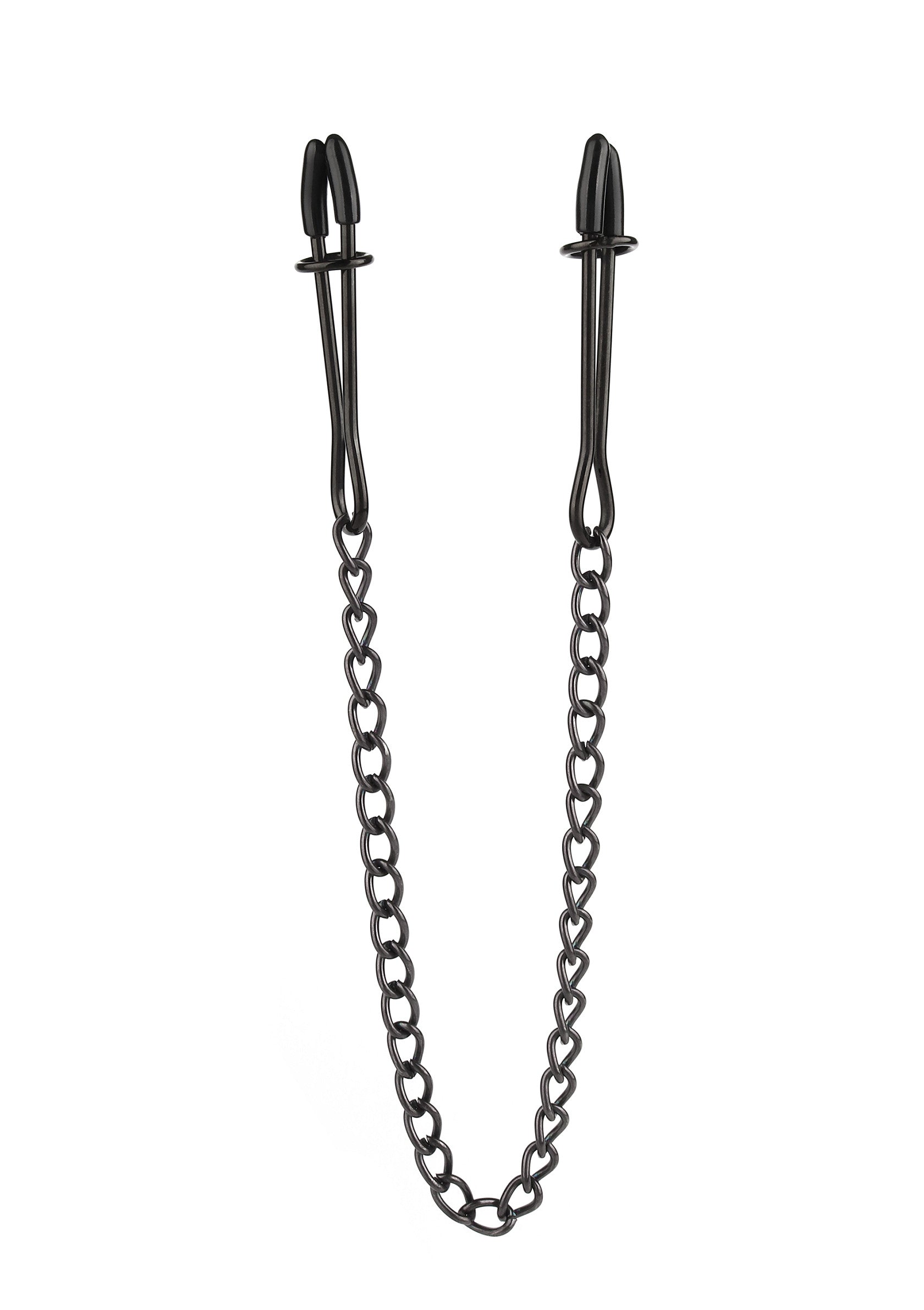 Accessoire BDSM Mr. Steel Tweezer Nipple Clamps Black
