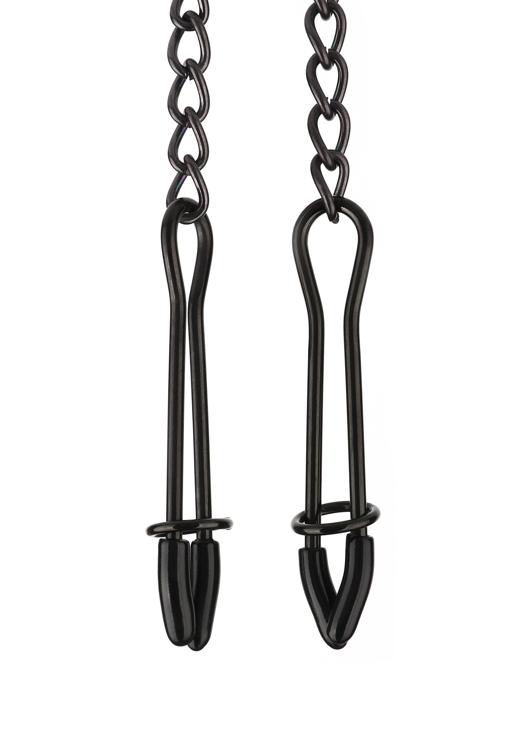 Accessoire BDSM Mr. Steel Tweezer Nipple Clamps Black