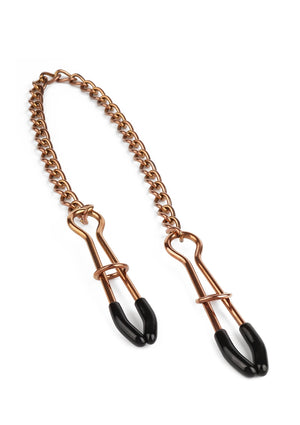 Accessoire BDSM Mr. Steel Tweezer Nipple Clamps Gold