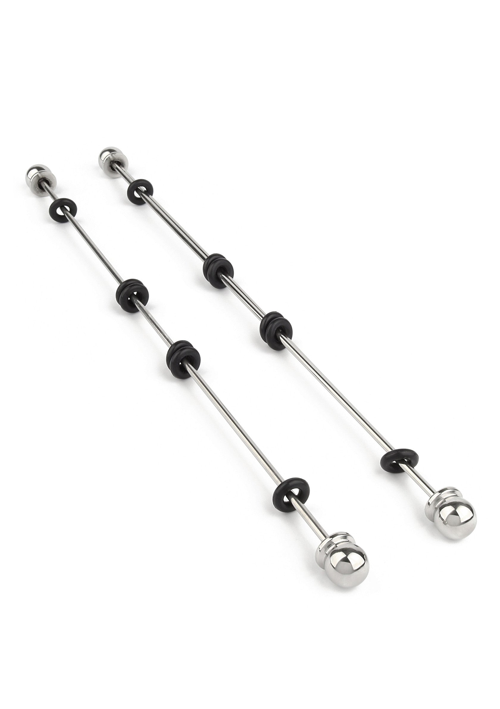 Accessoire BDSM Mr. Steel Nipple Sticks with Ball 20cm