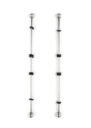 Accessoire BDSM Mr. Steel Nipple Sticks with Ball 20cm