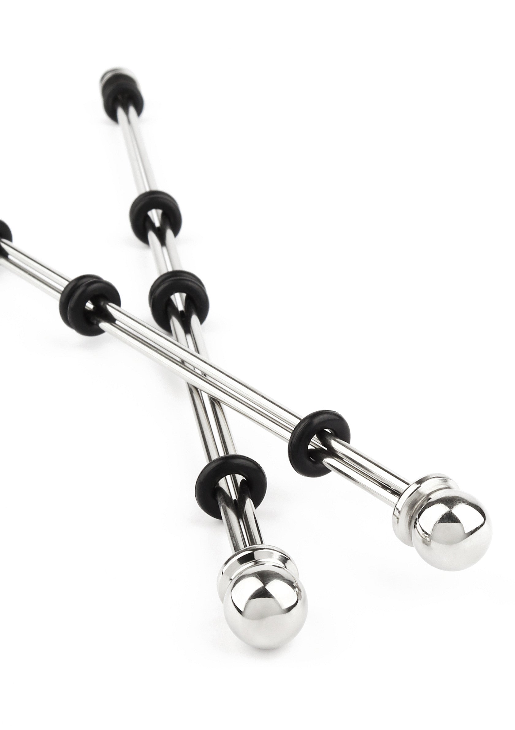 Accessoire BDSM Mr. Steel Nipple Sticks with Ball 20cm