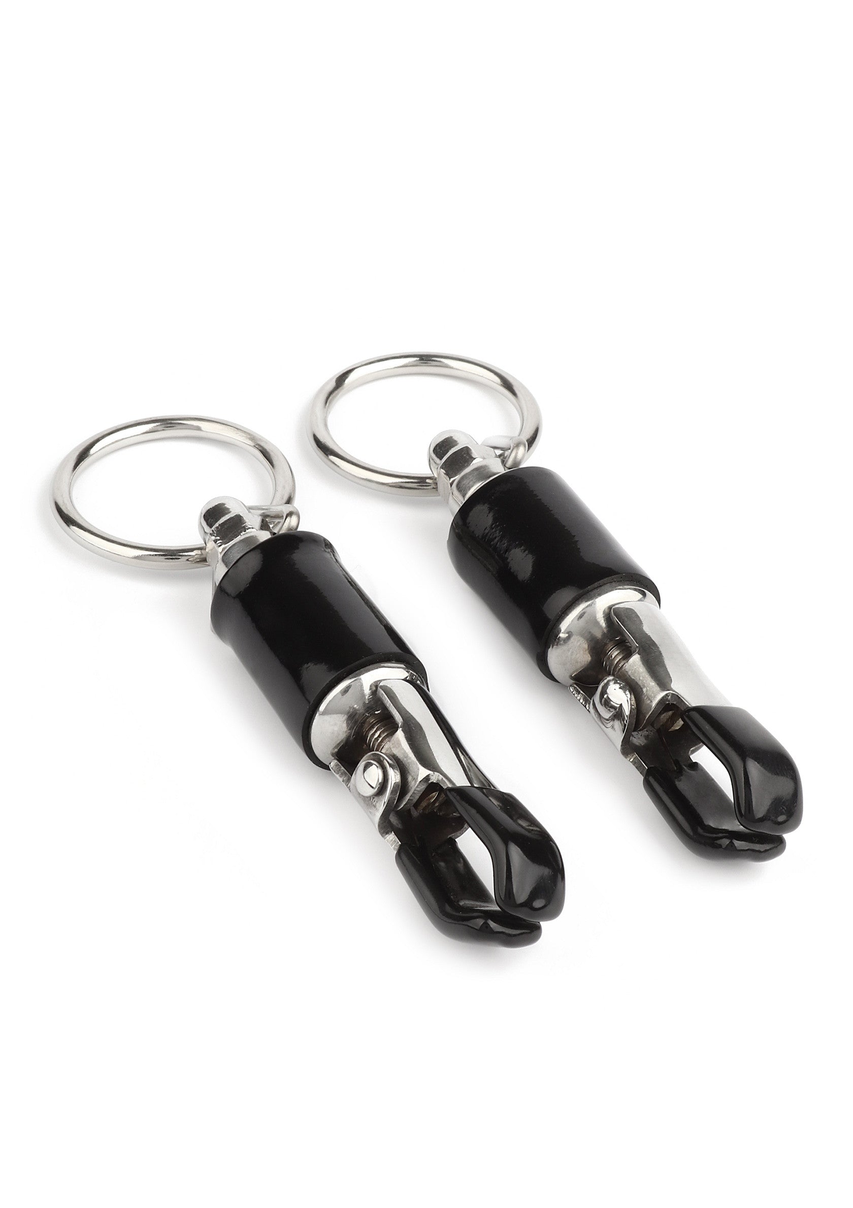 Accessoire BDSM Mr. Steel Barrel Tit Clamps With Ring