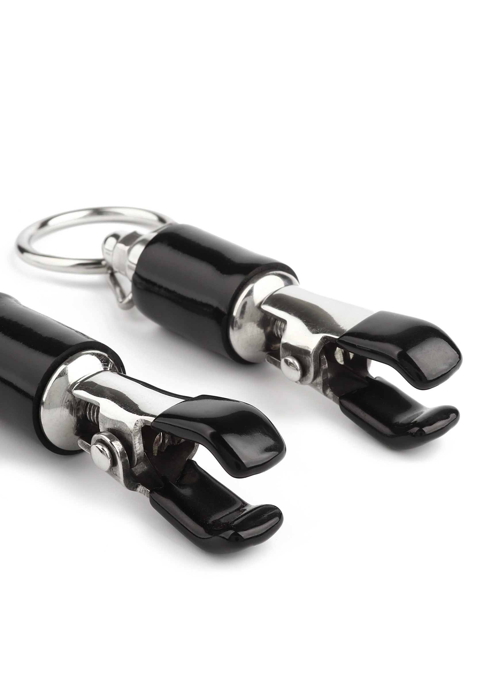 Accessoire BDSM Mr. Steel Barrel Tit Clamps With Ring