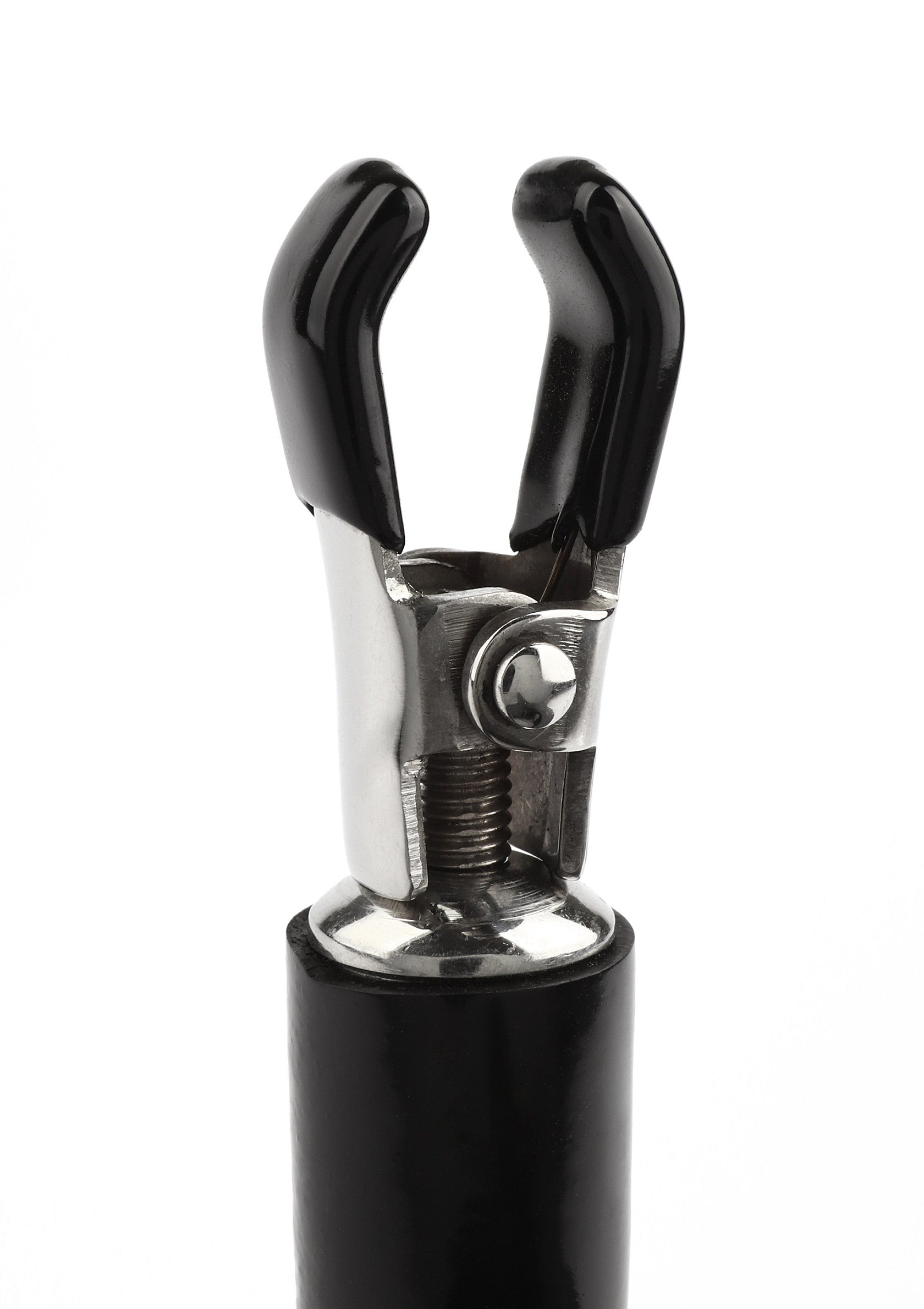 Accessoire BDSM Mr. Steel Barrel Tit Clamps With Ring
