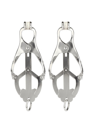 Accessoire BDSM Mr. Steel Squeezer Nipple Clamps W Ring