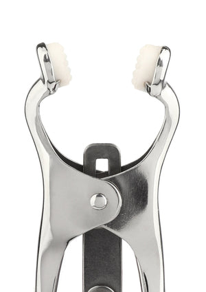 Accessoire BDSM Mr. Steel Squeezer Nipple Clamps W Ring
