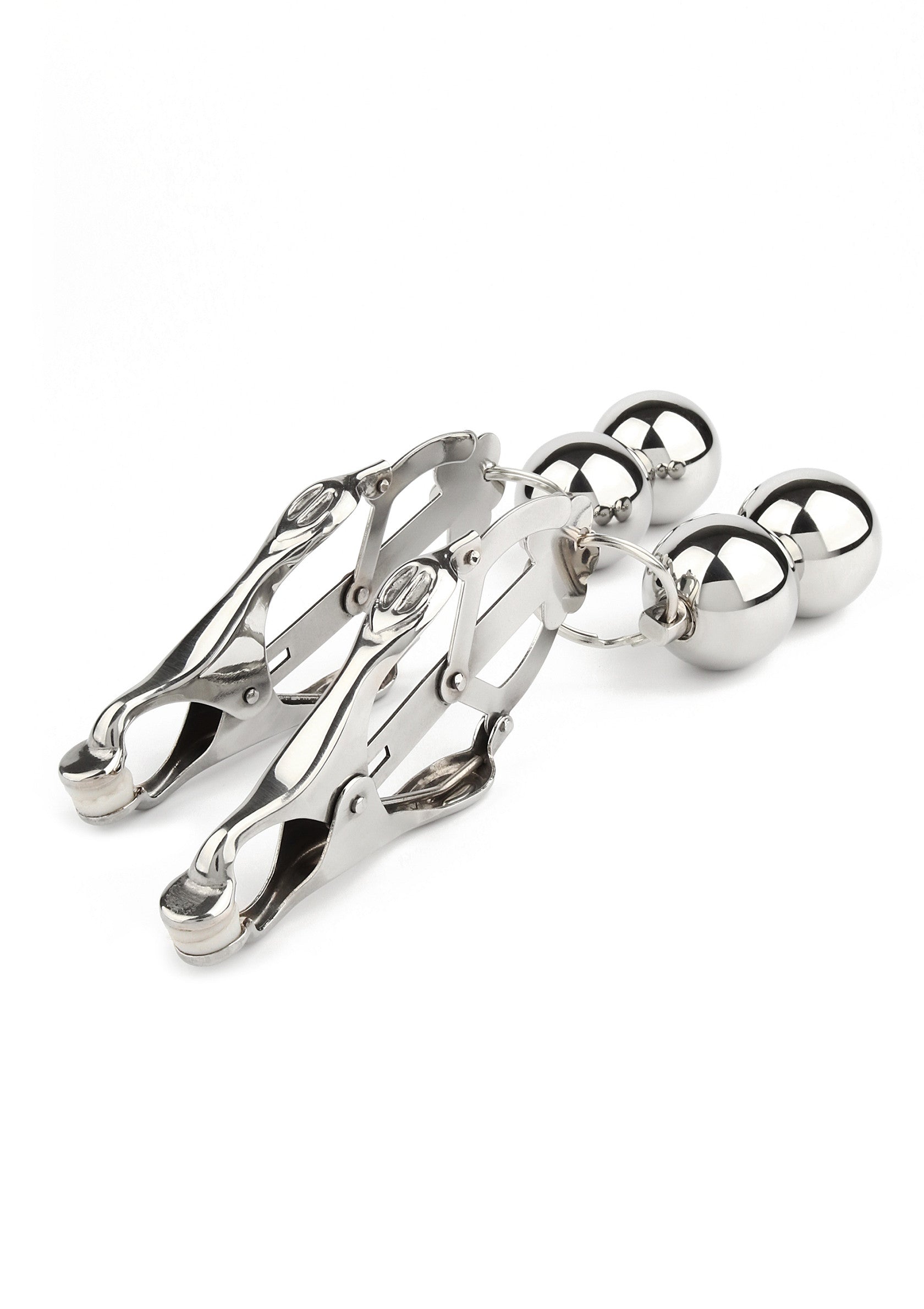 Accessoire BDSM Mr. Steel Clover Nipple Clamps Weight