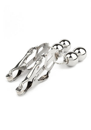 Accessoire BDSM Mr. Steel Clover Nipple Clamps Weight