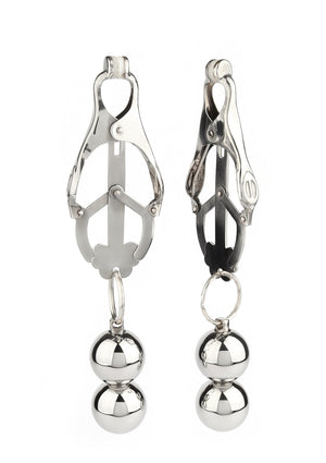 Accessoire BDSM Mr. Steel Clover Nipple Clamps Weight