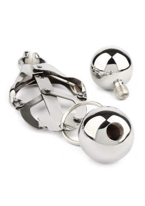 Accessoire BDSM Mr. Steel Clover Nipple Clamps Weight