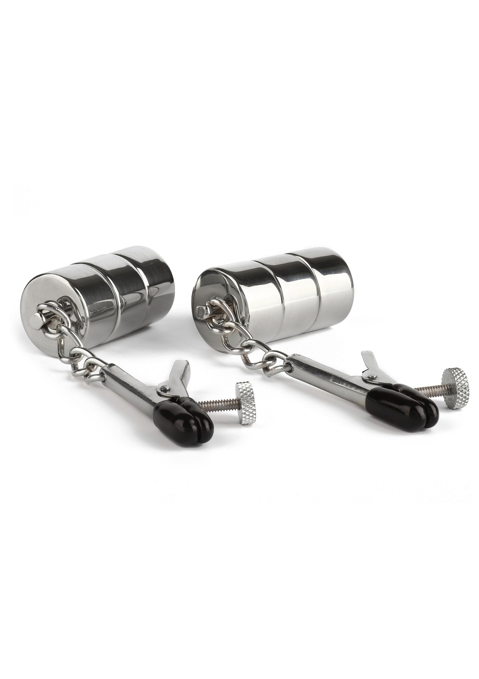 Accessoire BDSM Mr. Steel Aligator Nipple Clamps Weights