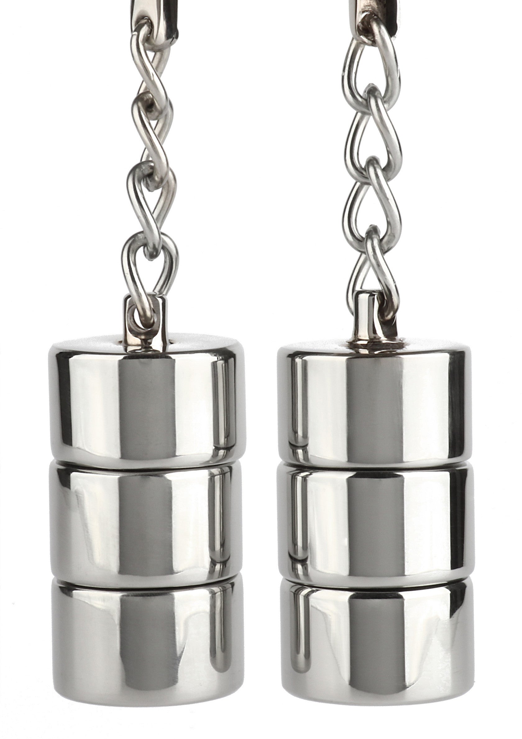 Accessoire BDSM Mr. Steel Aligator Nipple Clamps Weights