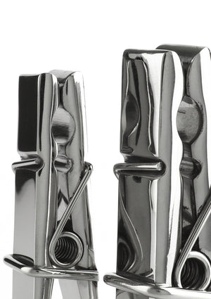 Accessoire BDSM Mr. Steel Clothespins Nipple Clamps