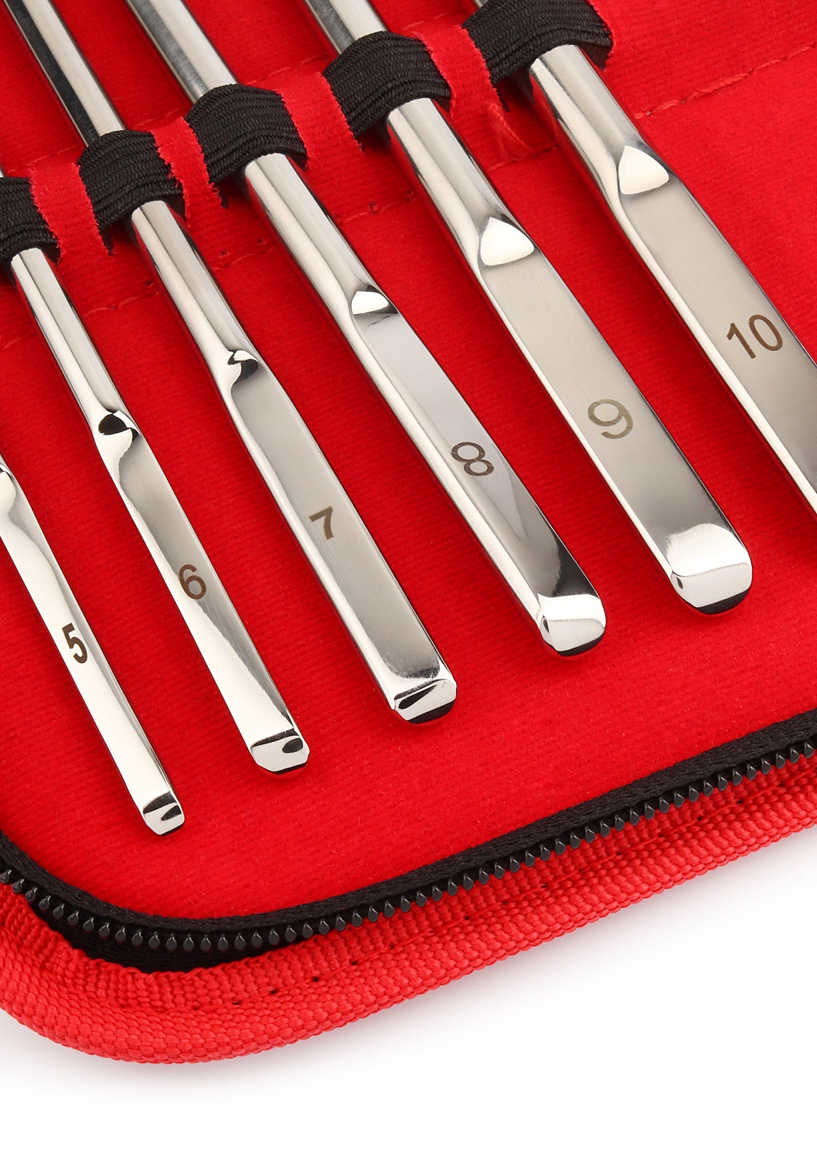 Accessoire BDSM Mr. Steel Single End Dilator 10 pcs