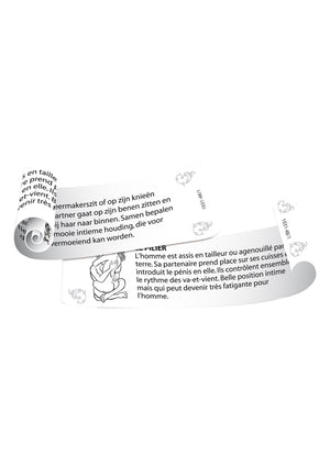 Jeu coquin Tease & Please Hart/Coeur Kamasutra NL/FR