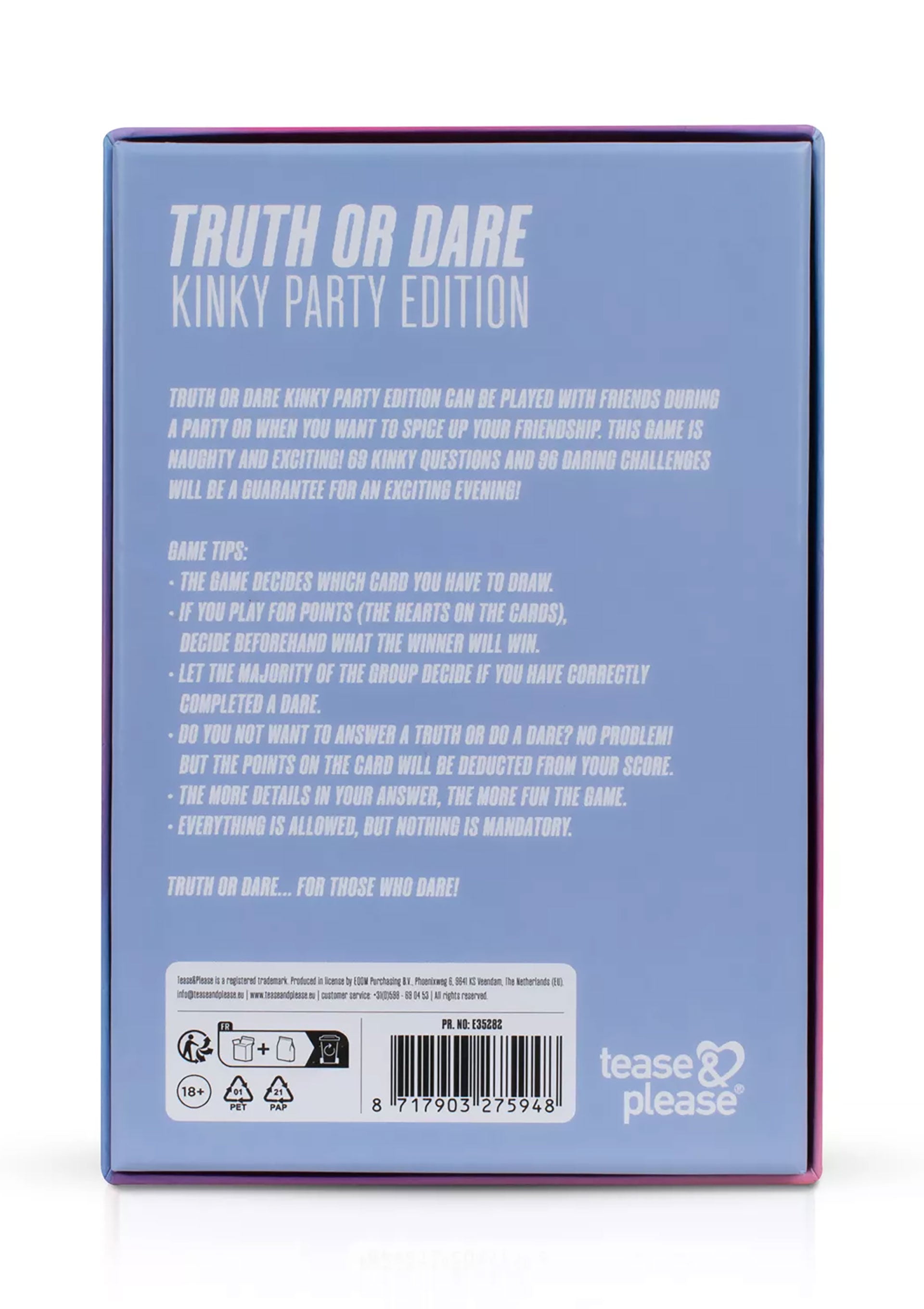 Jeu coquin Tease & Please Truth or Dare Kinky Party Edition