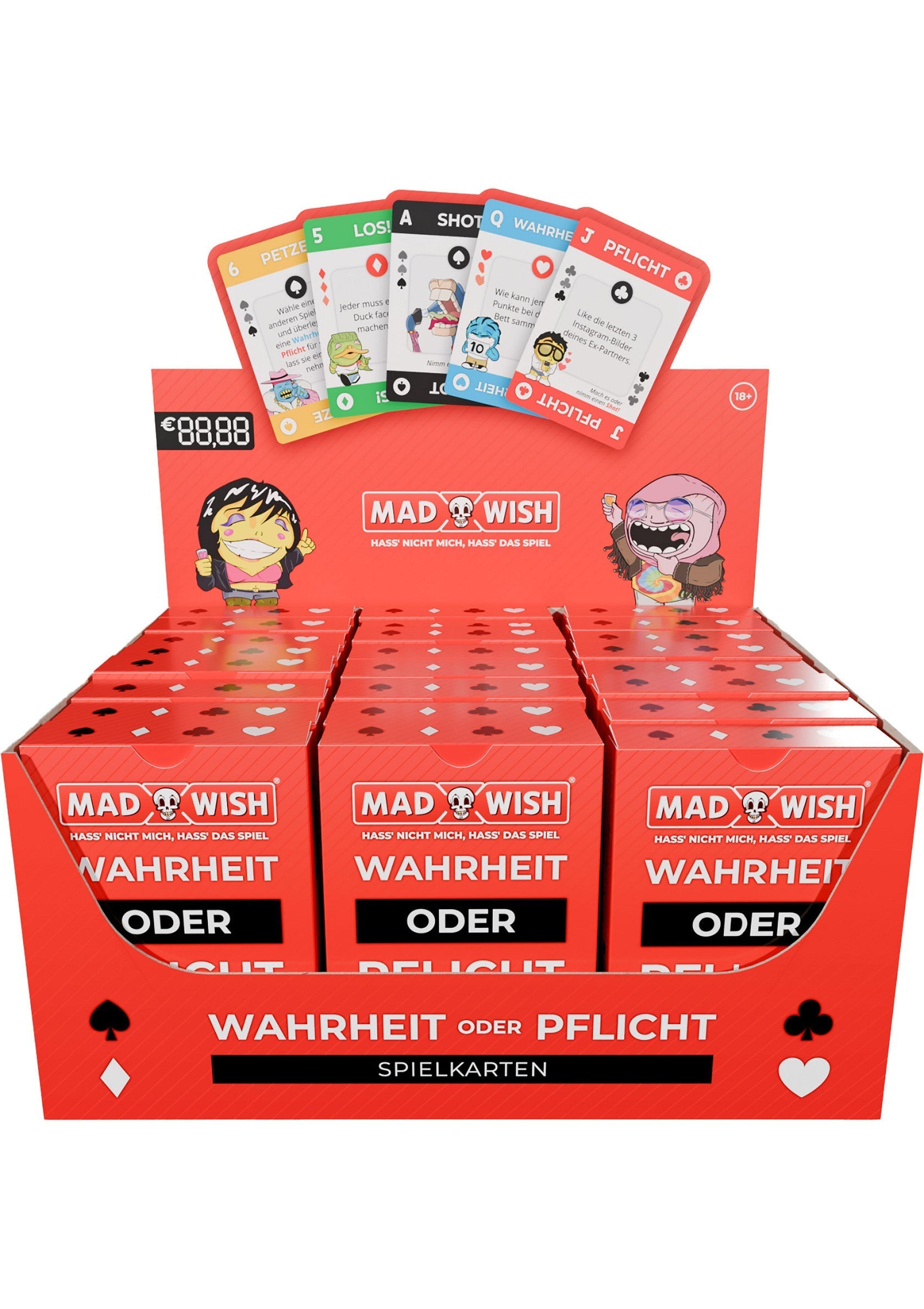 Jeu coquin Mad Party Games MadWish Playing Cards 24 pcs ENG/DE