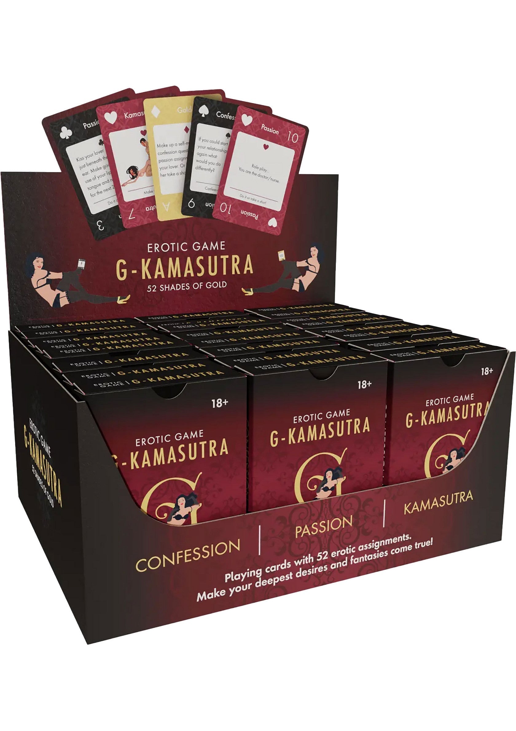 Jeu coquin Mad Party Games G Kamasutra cards 24 pcs ENG/FR/DE