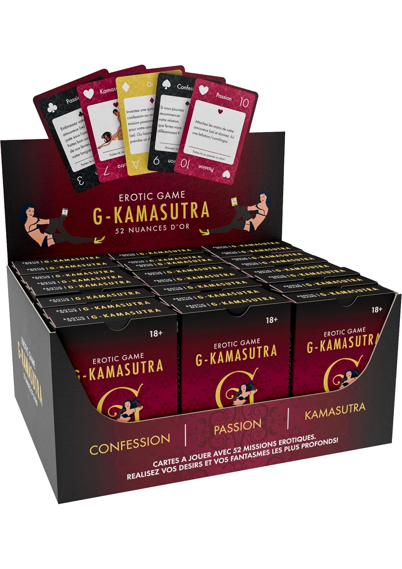 Jeu coquin Mad Party Games G Kamasutra cards 24 pcs ENG/FR/DE