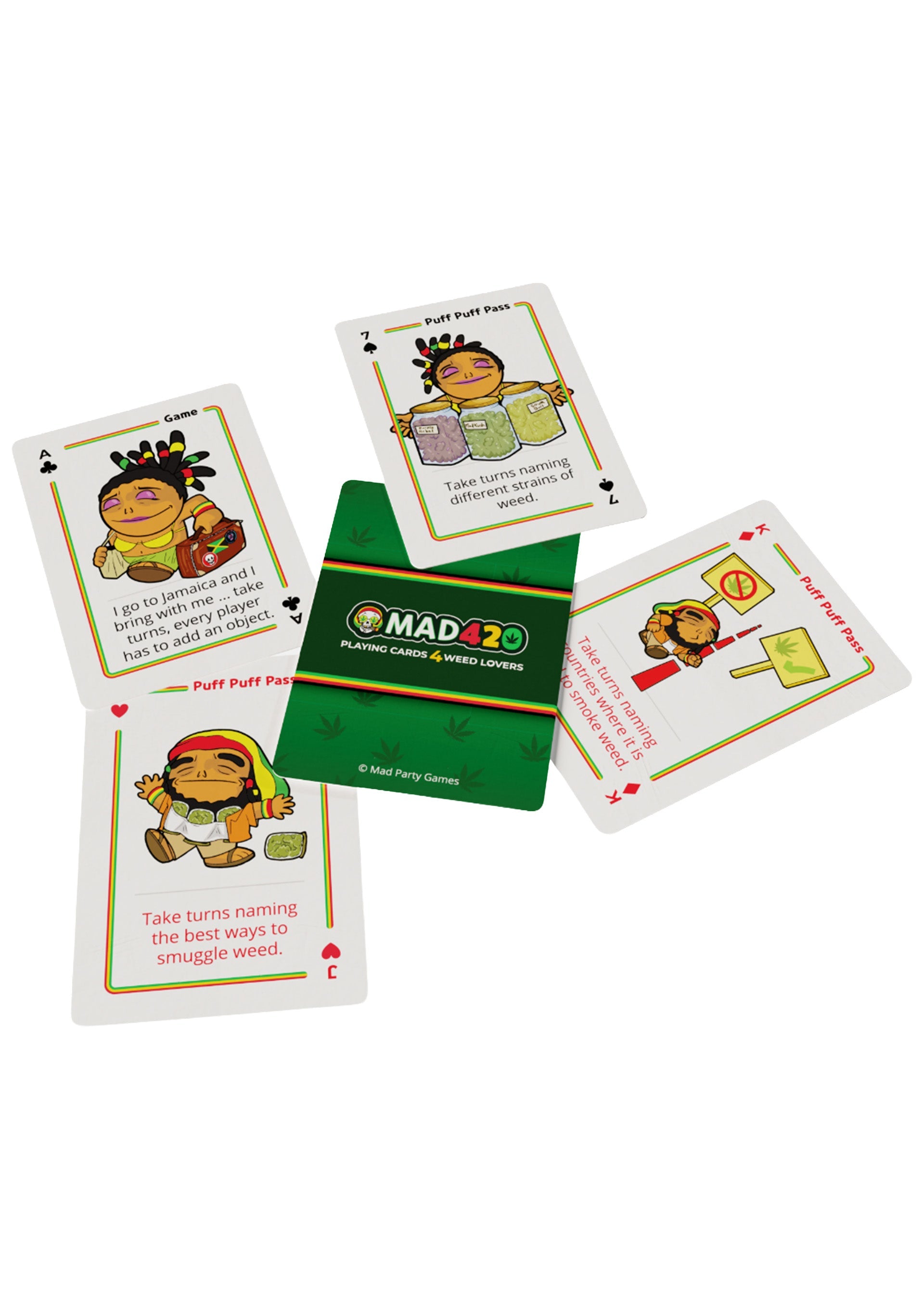 Jeu coquin Mad Party Games Mad420 Smoking Cards 24 pcs