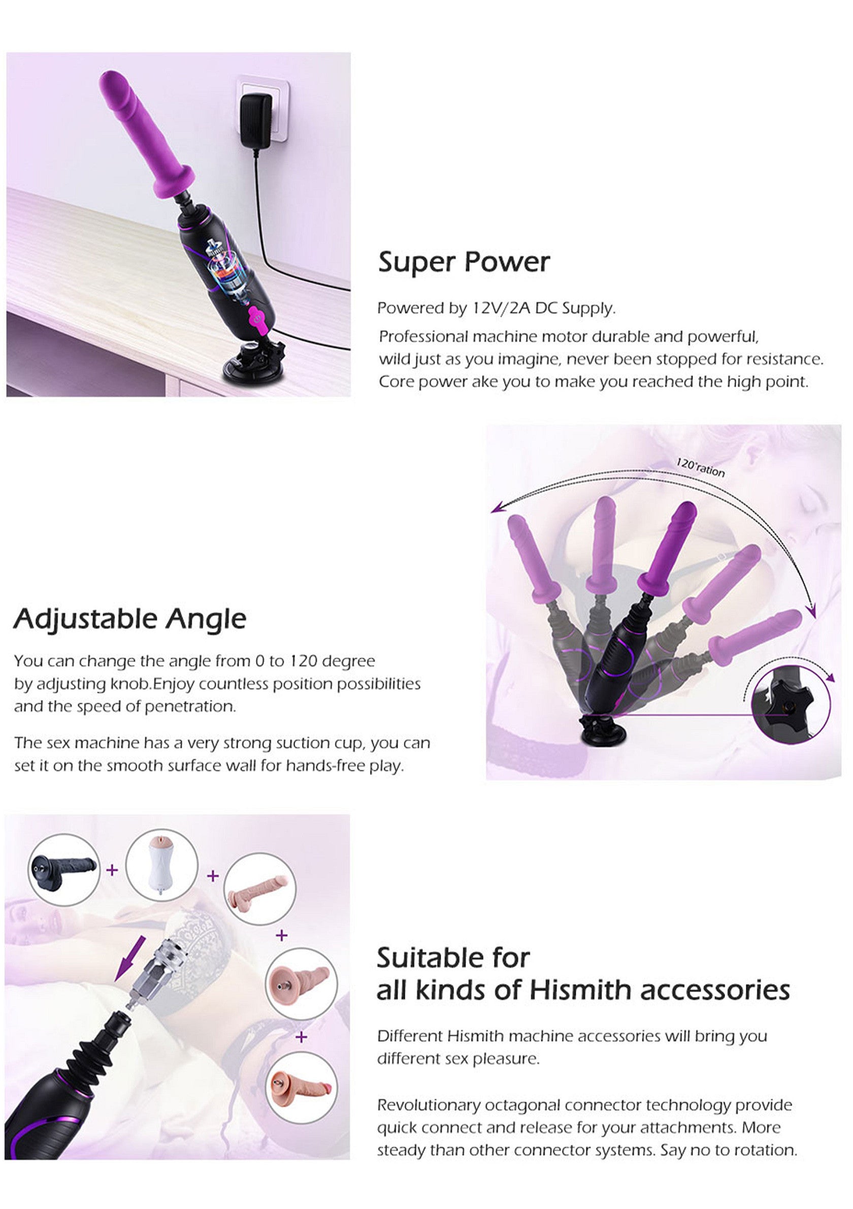 Accessoire HiSmith Premium Travel FuckMachine 2.0