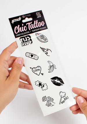 Jeu coquin Secret Play Candy Chic Temporary Tattoo