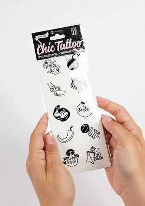 Jeu coquin Secret Play Spicy Chic Temporary Tattoo