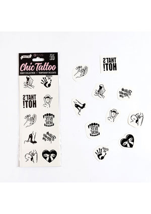 Jeu coquin Secret Play Kinky Chic Temporary Tattoo