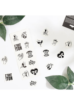 Jeu coquin Secret Play Kinky Chic Temporary Tattoo