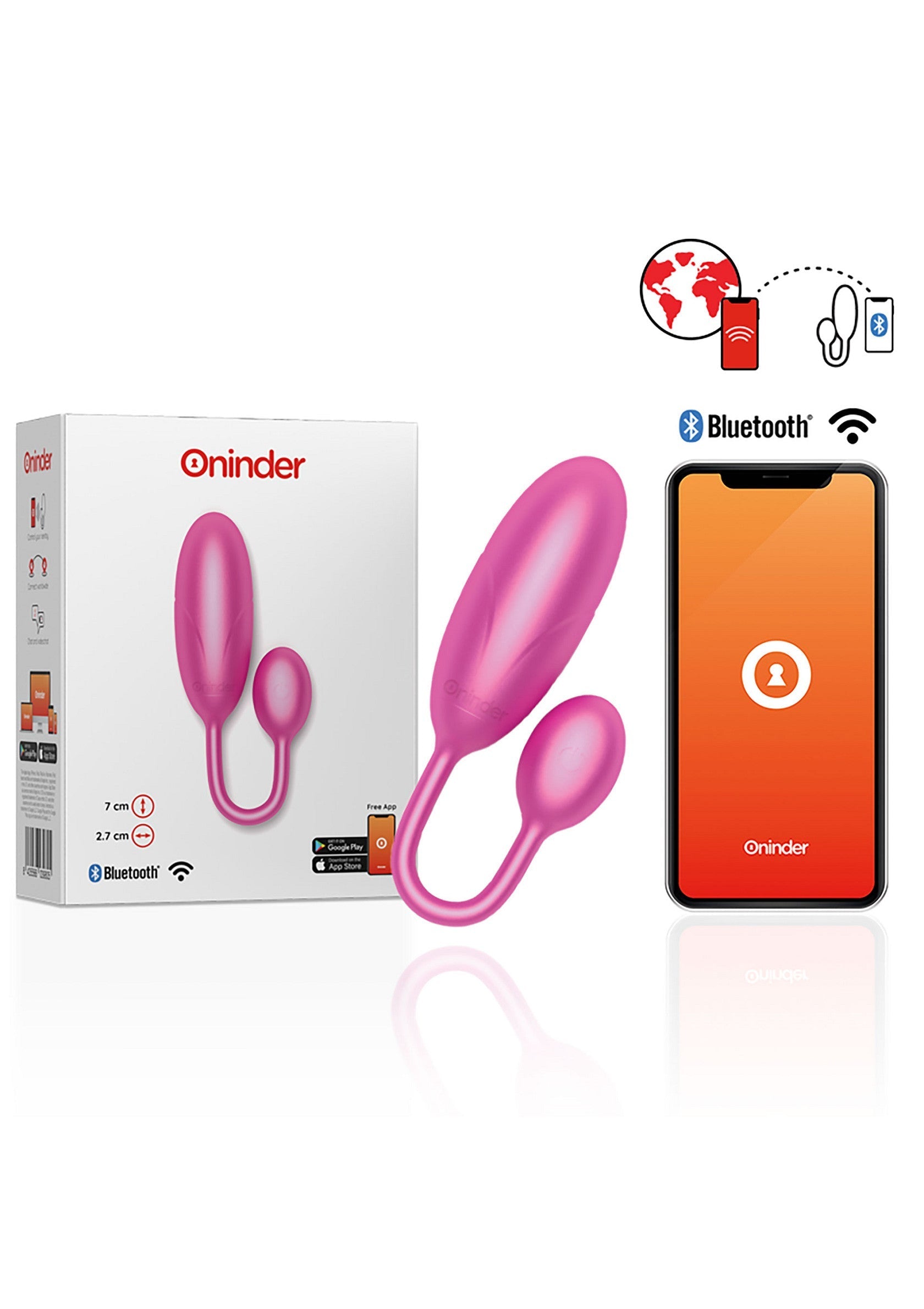 Boules de Geisha Oninder Denver Vibrating Egg + App
