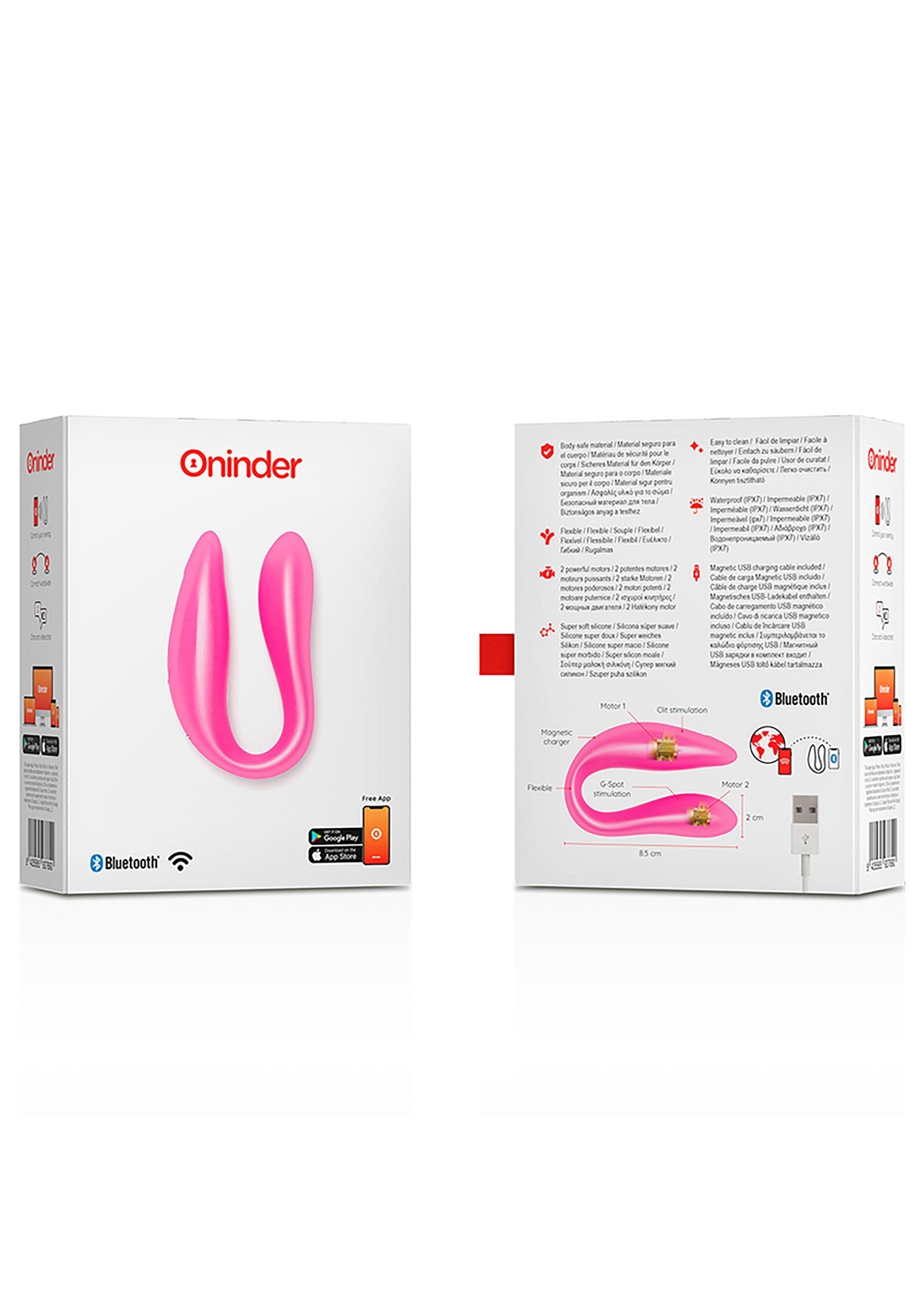 Vibromasseur Oninder Lisboa Double Pleasure + App
