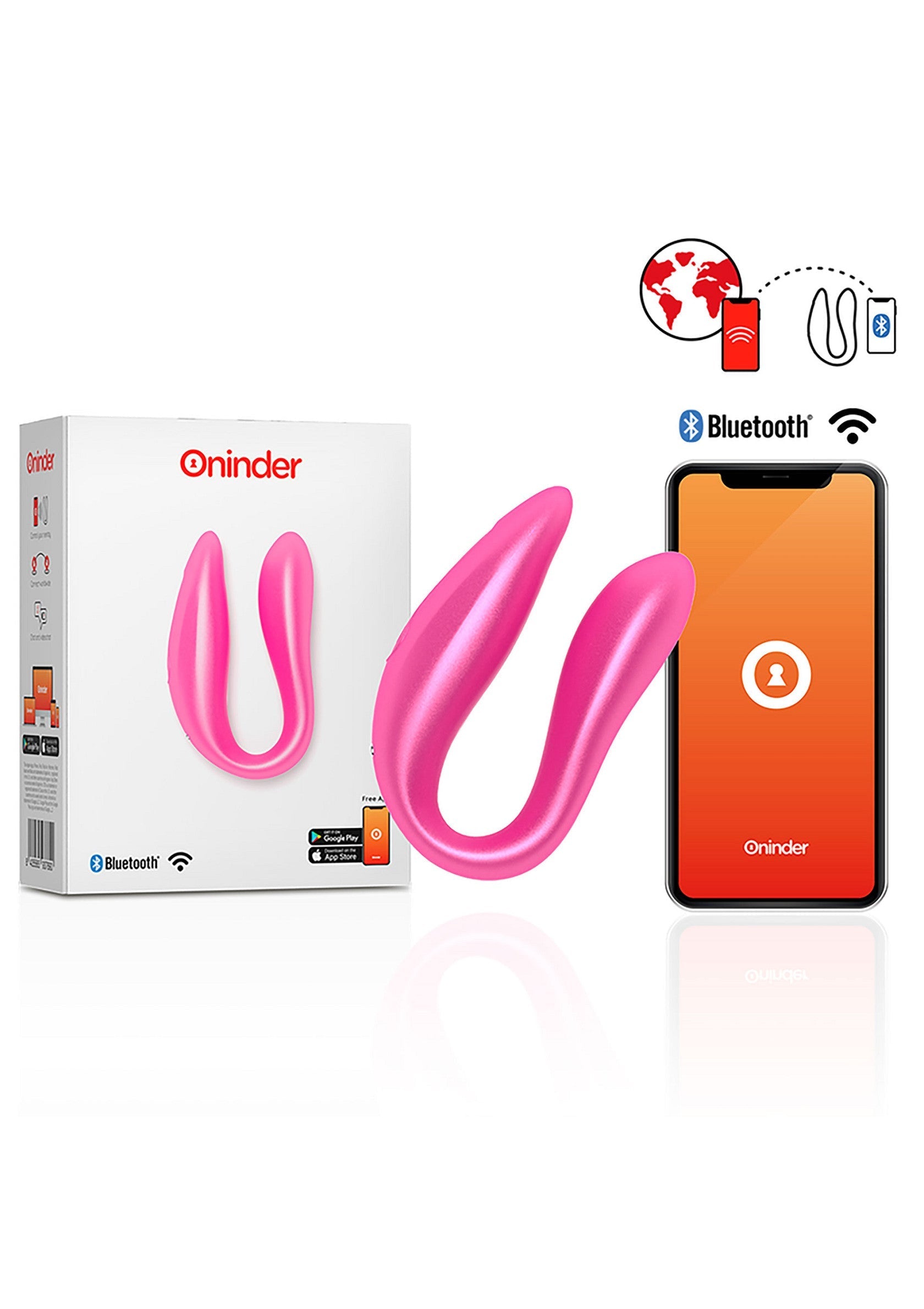 Vibromasseur Oninder Lisboa Double Pleasure + App