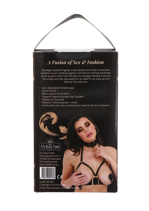 Lingerie Kinky Diva Open Cup Bra Plus O-Ring Collar